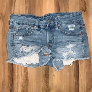 American Eagle festival shorts